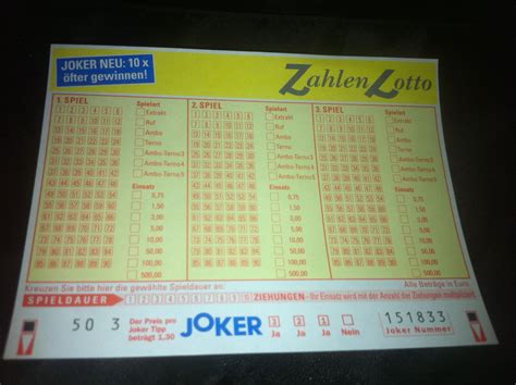 Zahlenlotto .